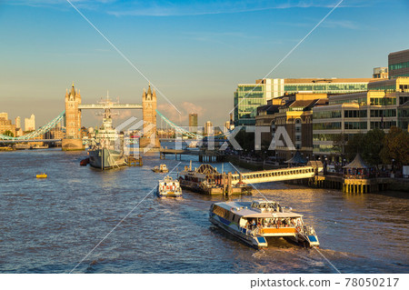 Tower Bridge and HMS Belfast warship in London Tower Bridge and HMS Belfast warship in London 78050217
