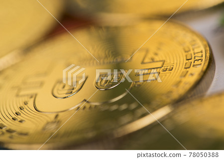 Virtual cryptocurrency concept, Bitcoin gold coin Virtual cryptocurrency concept, Bitcoin gold coin 78050388