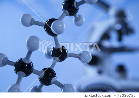 Atom, Microscope, Laboratory background Atom, Microscope, Laboratory background 78050753