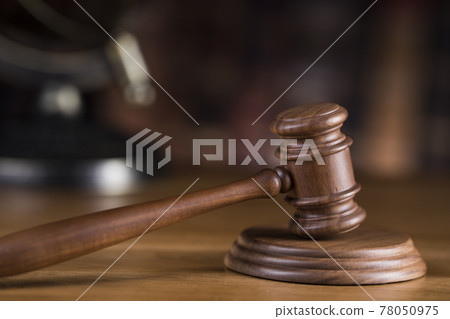 Court gavel,Law theme, mallet of Judge 78050975