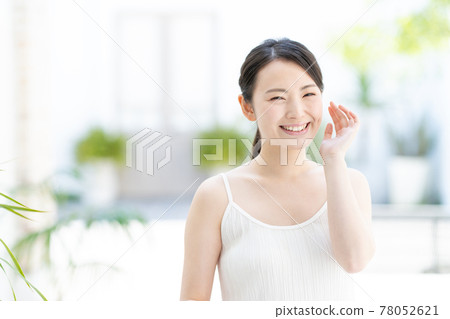 Beauty young woman skin care Beauty young woman skin care 78052621