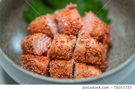 Grilled cod roe and grilled cod roe 78053783