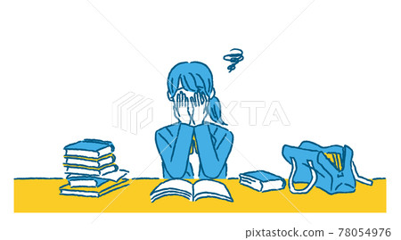 因挑戰多而不知所措的女學生 78054976