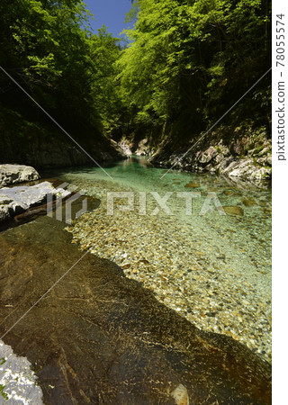 【奈良縣下北山村】善氣川的清澈水(善氣藍) 【奈良縣下北山村】善氣川的清澈水(善氣藍) 78055574