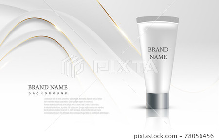 Abstract white gold background poster beauty... - Stock Illustration  [78056456] - PIXTA