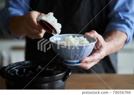 A man who squirts white rice A man who squirts white rice 78056766