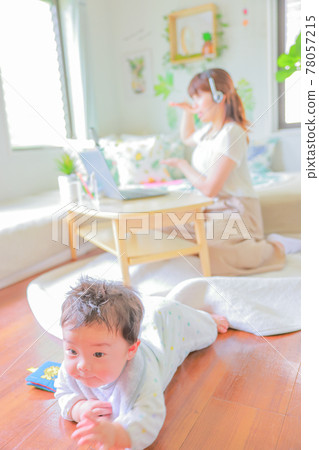 Find something Yes Yes Infant and mother in an online meeting Find something Yes Yes Infant and mother in an online meeting 78057215