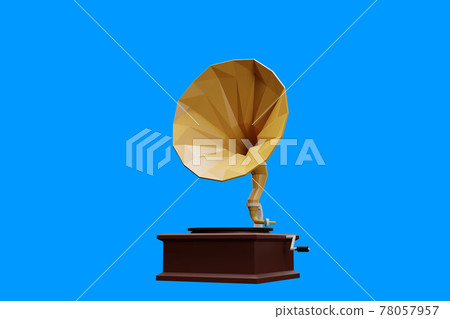 3d rendered cartoon illustration. Old record 3d rendered cartoon illustration. Old record 78057957