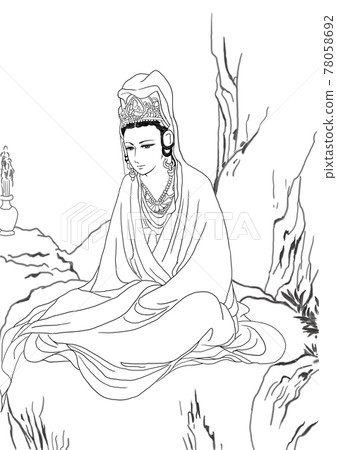 White robe Kannon Bodhisattva 78058692