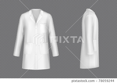 Vector white doctor coat, medical uniform Vector white doctor coat, medical uniform 78059244