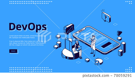 DevOps, development operations landing page 78059291