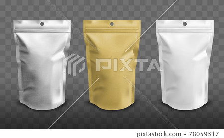 Foil pouch with zipper, doypack for food Foil pouch with zipper, doypack for food 78059317