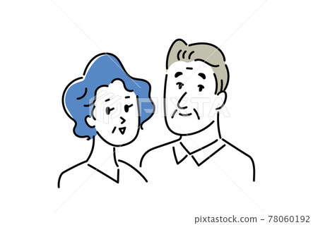 Illustration material of senior couple 78060192