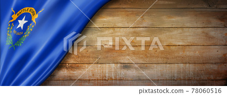 Nevada flag on old wood wall banner, USA Nevada flag on old wood wall banner, USA 78060516