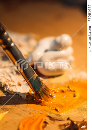 visual art painting class paintbrush mixing paint visual art painting class paintbrush mixing paint 78061625