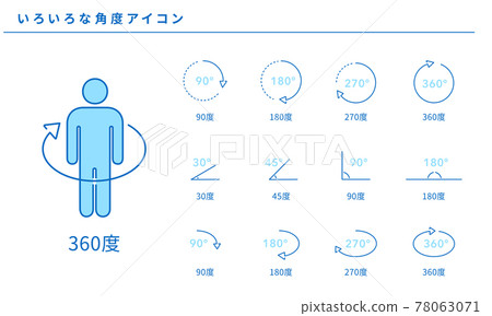 Simple icon set from various angles, vector material Simple icon set from various angles, vector material 78063071