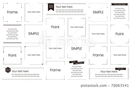 帶有細線的簡單框架,可用於標題、醒目和專欄。黑色 帶有細線的簡單框架,可用於標題、醒目和專欄。黑色 78063541