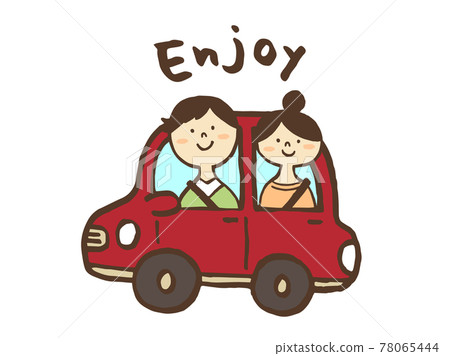 可愛的駕駛汽車人 Car Drive / 手寫插圖素材 可愛的駕駛汽車人 Car Drive / 手寫插圖素材 78065444
