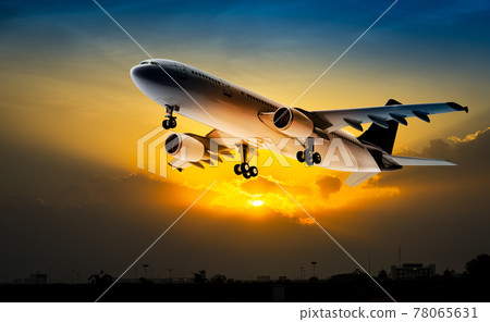 Airplane on the sky Airplane on the sky 78065631