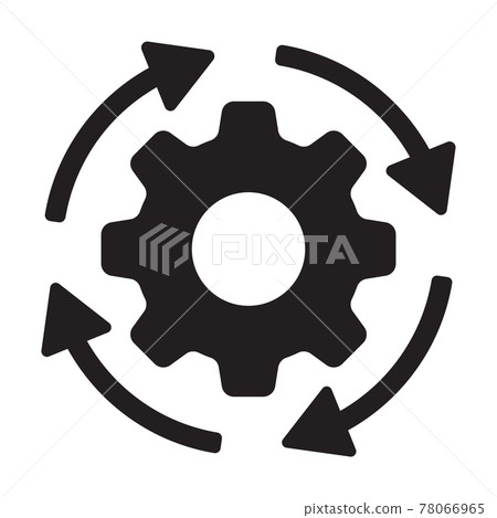 Workflow icon vector editable stroke for... - Stock Illustration ...