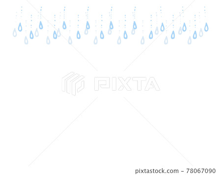 可愛的雨落架夏季（雨季）/手寫插圖 78067090