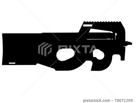 Assault rifle vector isolated 78071209
