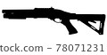 Shotgun vector silhouette 78071231