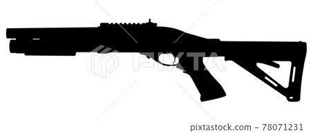 Shotgun vector silhouette 78071231