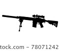sniper rifle symbol silhouette 78071242