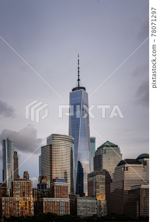 Cityscape of the Downtown of New York City at dusk Cityscape of the Downtown of New York City at dusk 78071297