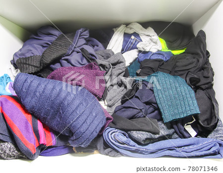 Home wardrobe with different clothes. Disorder. Home wardrobe with different clothes. Disorder. 78071346