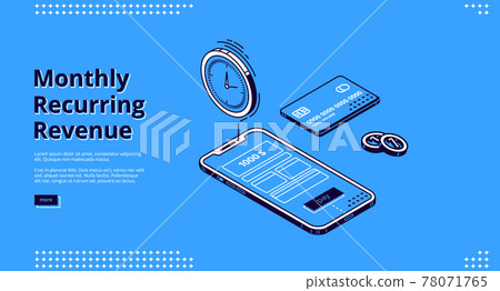 Landing page of monthly recurring revenue Landing page of monthly recurring revenue 78071765