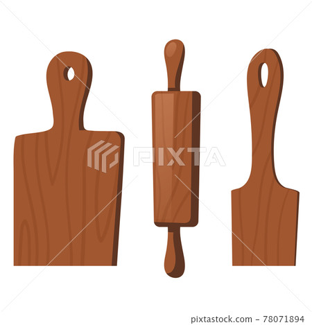 Wooden kitchen tools for cooking food Wooden kitchen tools for cooking food 78071894