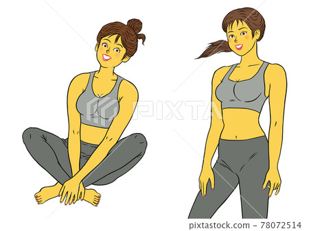 2 sets of women fitness instructors 78072514