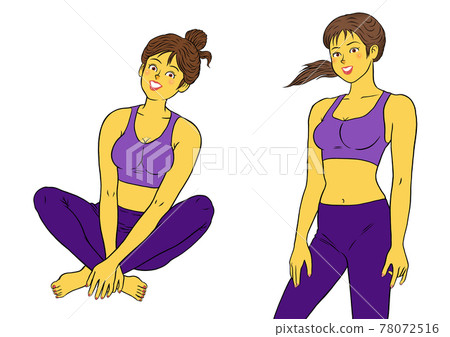 2 sets of women fitness instructors 78072516