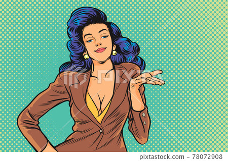 sexy business woman action present sexy business woman action present 78072908