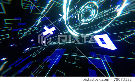 Cyberspace Digital Tunnel Blue [There is another Ver] 78073152