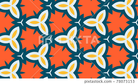 Colorful and pop kaleidoscope, beautiful geometric pattern [with another version] 78073153