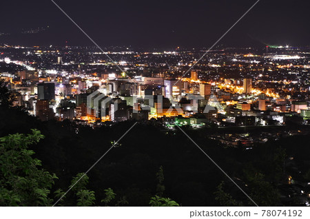 Night view of Nagano city (taken from the front of Fujiwara Park) Night view of Nagano city (taken from the front of Fujiwara Park) 78074192