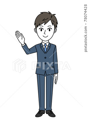 Businessman Male Guidance Pose Businessman Male Guidance Pose 78074428