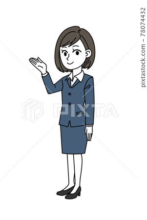 商人女性指導姿勢 商人女性指導姿勢 78074432