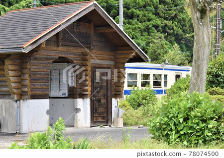 Unmanned station building in the mountains Unmanned station building in the mountains 78074500