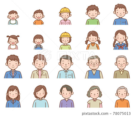 胸前男女老少 78075013