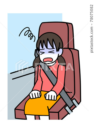Motion sickness girl 78075082