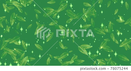 Green glitter leaf background material seamless 78075244