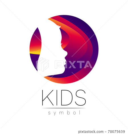 Kids Logo Design Vector Brand Identity Premade Logo Children School Logo Company Brand Sign Kids Logo Design Vector Brand Identity Premade Logo Children School Logo Company Brand Sign 78075639