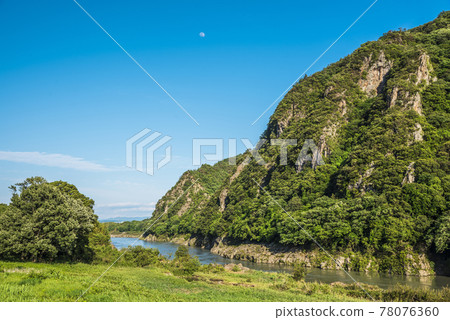 《Gifu Prefecture》 Sakahogi Town Kiso River 78076360