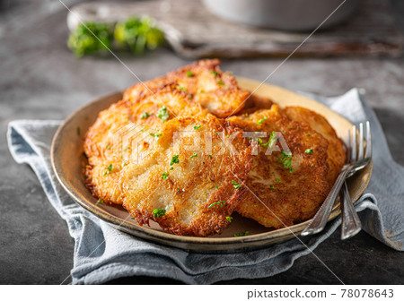 Original latkes with garlic Original latkes with garlic 78078643