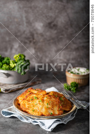 Original latkes with garlic Original latkes with garlic 78078646