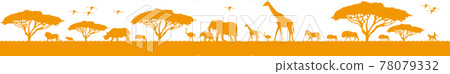 Large movement of savanna animals Large movement of savanna animals 78079332